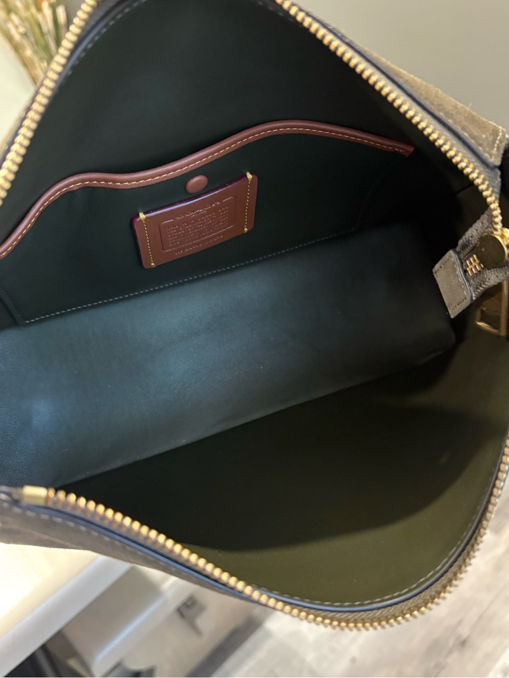 Coach Lola Bag in Olive Suede – New with Tags - Picture 11 of 12
